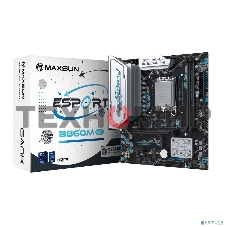Материнская плата Maxsun MS-eSport B860M GANK WIFI, LGA1851, Intel B860, 2xDDR5, 4xSATA, 2xM.2, 1xPCIe 5.0 x16, 1xPCIe 4.0 x1, 1xDP, 1xHDMI, 1x1Gb LAN, Wi-Fi 6E, Bluetooth 5.2, 5xUSB-A 5Gbps, 3xUSB-A 2.0, 3x3.5 мм, 7.1, mATX