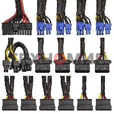 Блок питания серверный 800W ExeGate EX292212RUS ServerPRO-800RADS (ATX, for 3U+ cases, APFC, КПД 80% (80 PLUS), 14cm fan, 24pin, 2(4+4)pin, PCIe, 5xSATA, 4xIDE, FDD, Cable Management, black)