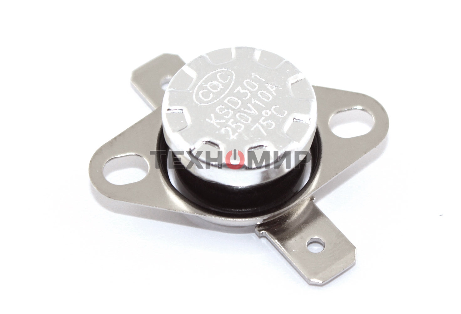 Термостат биметаллический KSD301 10А/75 С нормально замкнутый