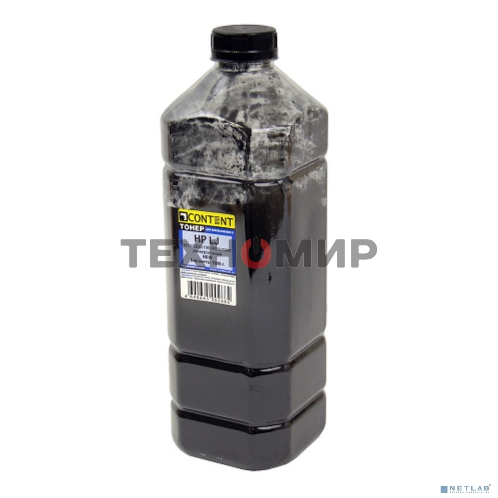 Тонер Content - для HP LJ Универсальный 1010/1200/1160/4000/5000 (Content), 1кг, канистра