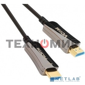 Активный оптический кабель HDMI 19M/M,ver. 2.0, 4K@60 Hz 80m VCOM