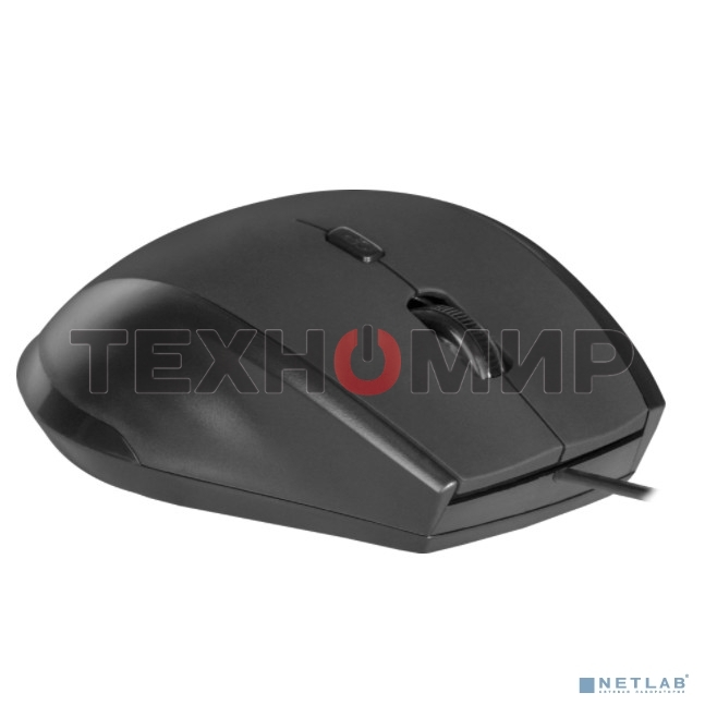 Мышь проводная Defender Accura MM-362 черный, 1600 dpi, USB, кнопки - 6