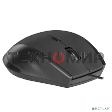 Мышь проводная Defender Accura MM-362 черный, 1600 dpi, USB, кнопки - 6