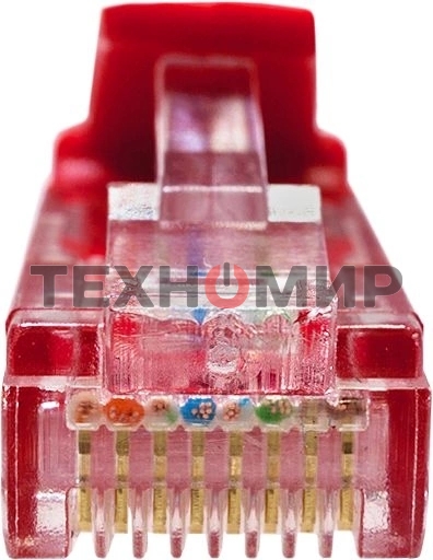 Патч-корд Suprlan 10-0154 UTP RJ-45 вил.-вилка RJ-45 cat.5e 3м красный LSZH 24AWG