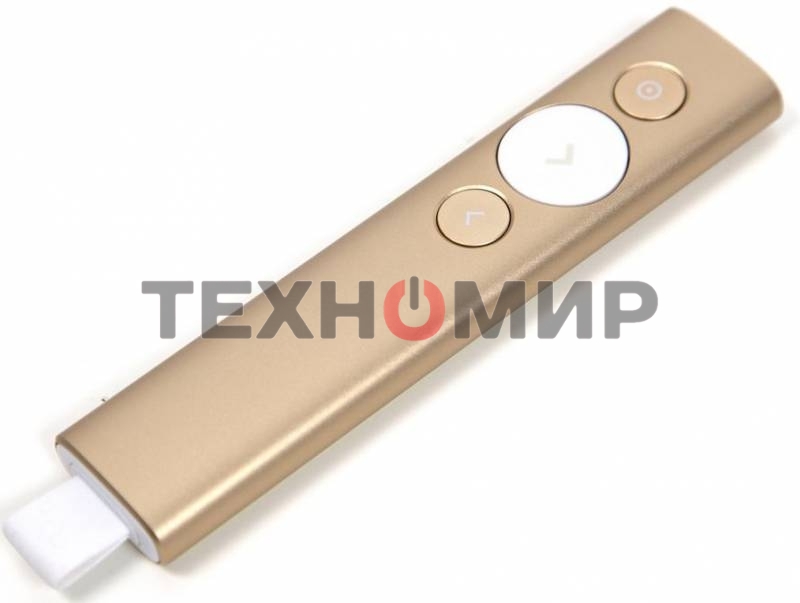 Презентер беспроводной Logitech Spotlight золотистый, радиоканал, USB, кнопки - 3