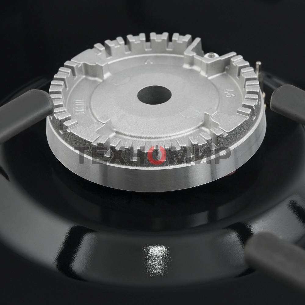 Газовая варочная панель Maunfeld EGHE.32.3EB/G, 2 конфорки, эмалированная сталь, черный