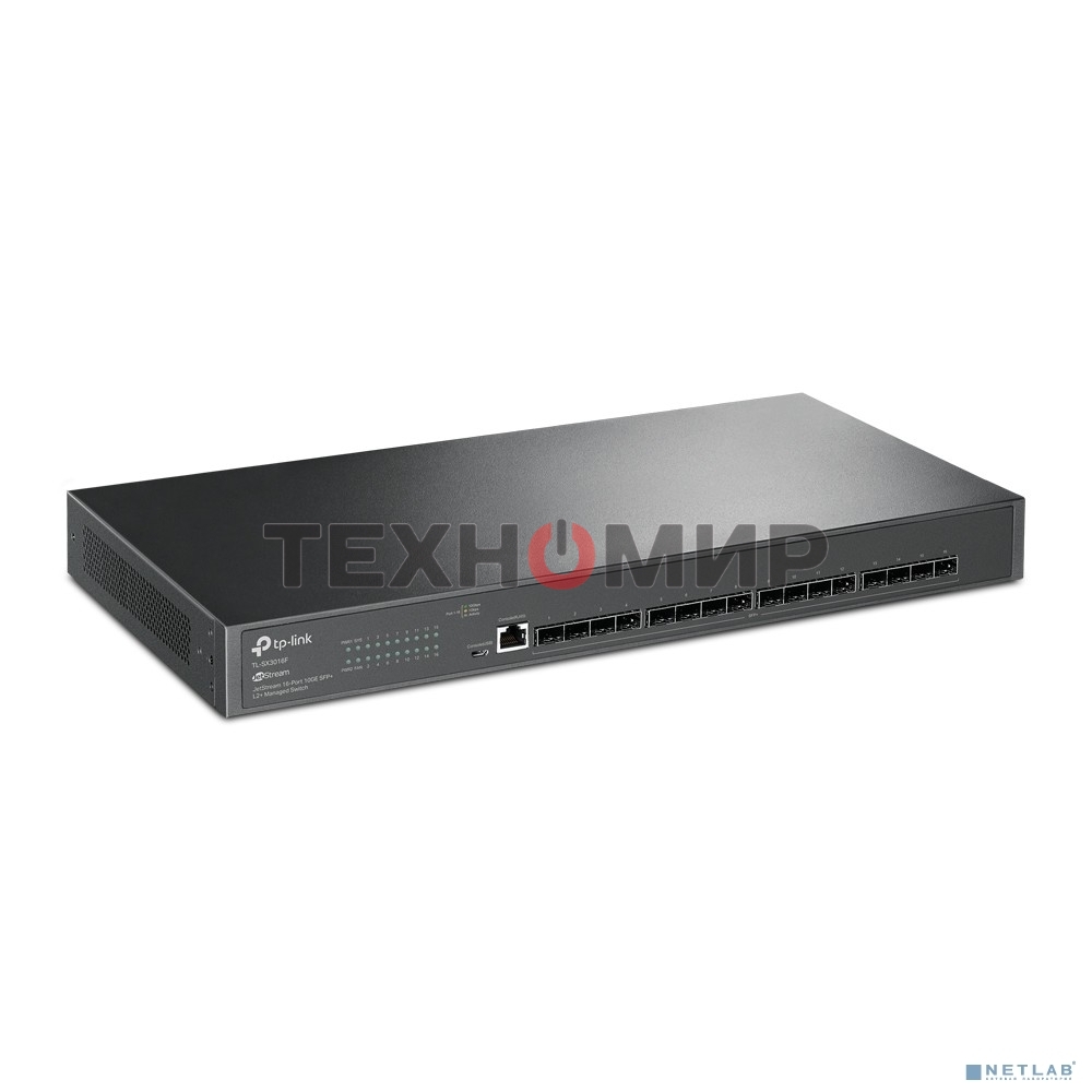 Коммутатор TP-Link JetStream 16-Port 10GE SFP+ L2+ Managed Switch PORT: 16× 10G SFP+ Slots