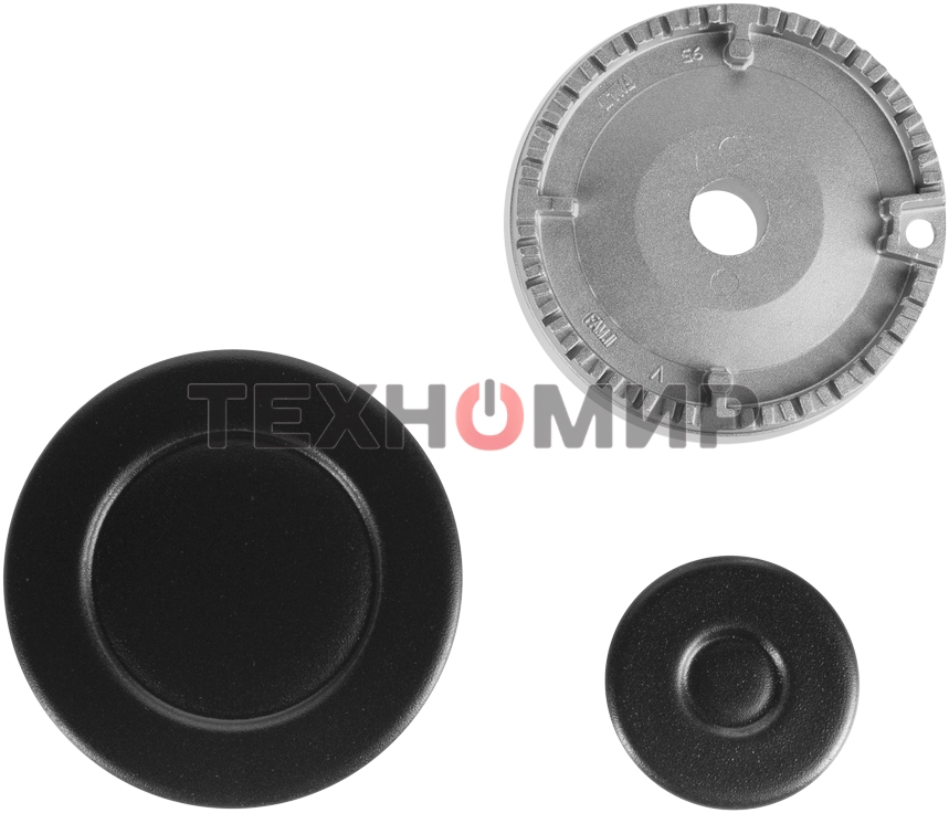 Газовая варочная панель Maunfeld EGHE.64.3STS-EB/G, 4 конфорки, эмалированная сталь, черный