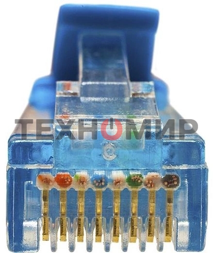 Патч-корд Suprlan 10-0147 UTP RJ-45 вил.-вилка RJ-45 cat.5e 1м синий LSZH 24AWG