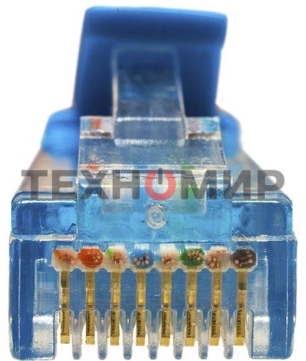 Патч-корд Suprlan 10-0148 UTP RJ-45 вил.-вилка RJ-45 cat.5e 2м синий LSZH 24AWG