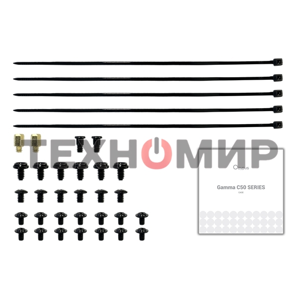 Компьютерный корпус Ocypus Gaммa C50 без БП черный (Gaммa-C50-BKG000XX-GL)