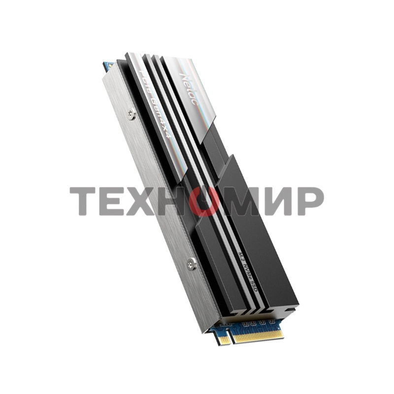 Накопитель SSD Netac NV5000, 500Gb, M.2 2280, PCIe 4.0 x4, NVMe, R/W 5000/2500, с радиатором