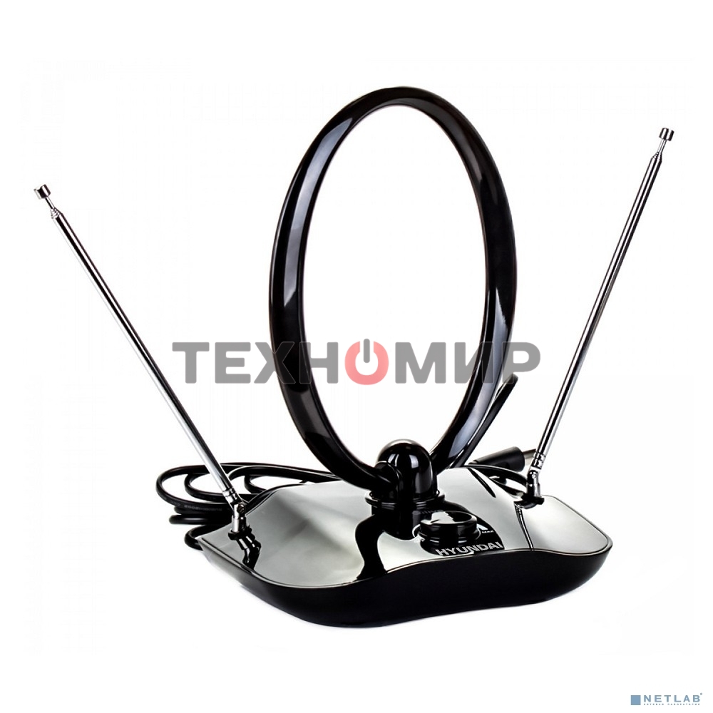 Антенна телевизионная Hyundai H-TAI400 30дБ активная черный