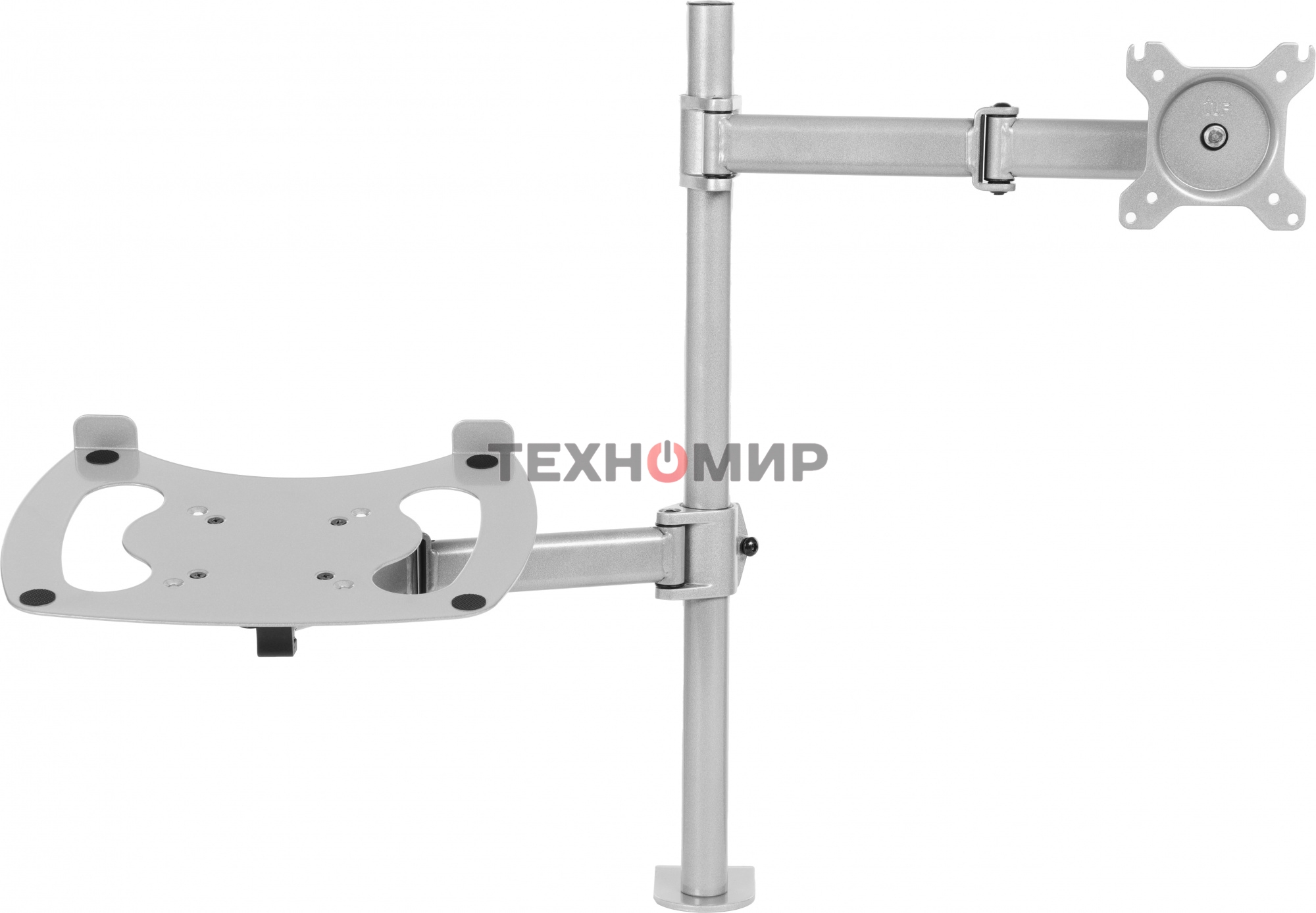 Кронштейн для монитора/ноутбука Cactus CS-VM-LH07-AL серебряный 13