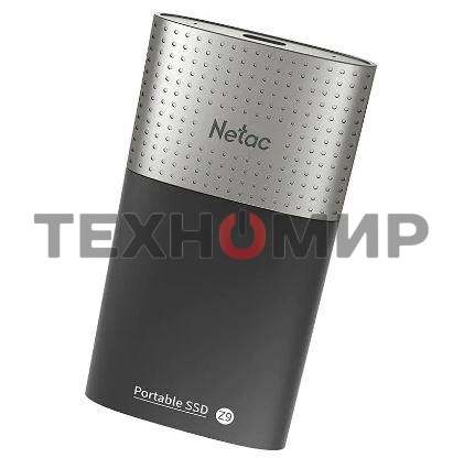 Внешний SSD Netac Z SLIM, 250 Gb, USB 3.2 Gen 2 Type-C, R/W 550/480, черный