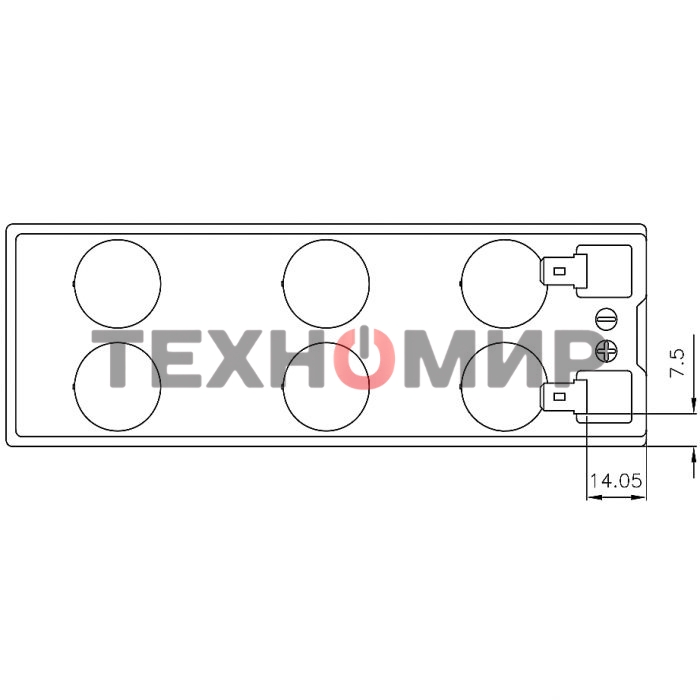 Батарея для ИБП CSB UPS122406 12В 240Вт
