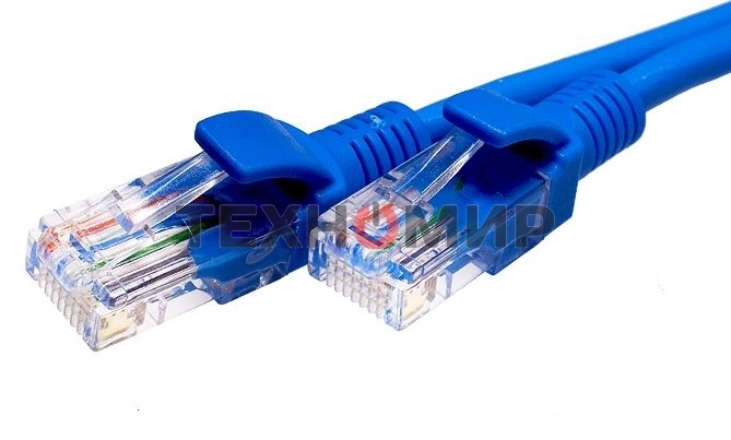 Патч-корд Suprlan 10-0149 UTP RJ-45 вил.-вилка RJ-45 cat.5e 3м синий LSZH 24AWG