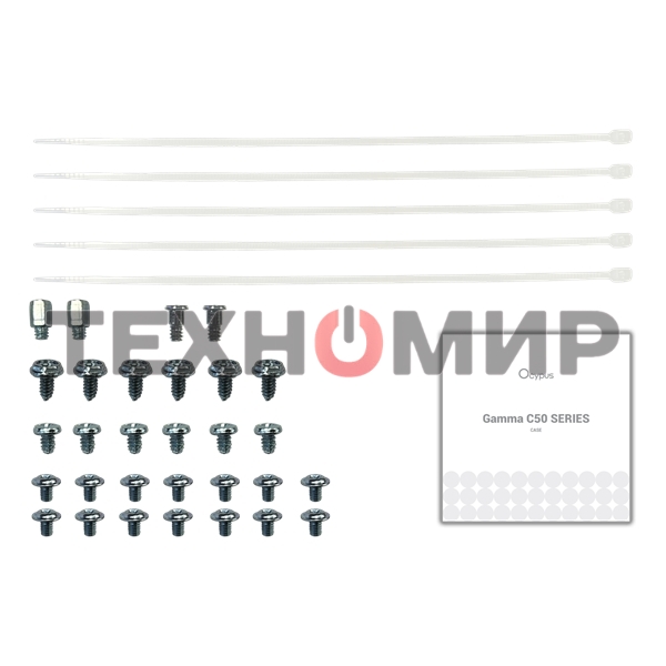 Компьютерный корпус Ocypus Gaммa C50 без БП белый (Gaммa-C50-WHG000XX-GL)
