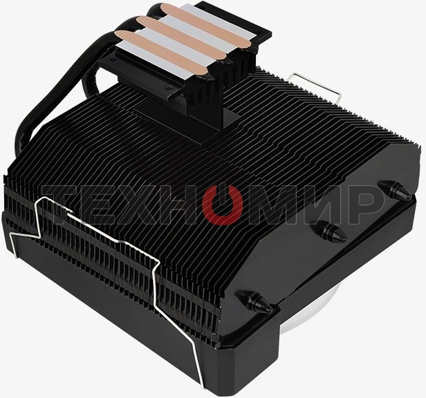 Кулер для процессора AeroCool/Formula Cylon 3H черный, 120 мм, алюминий, 1800 об/мин, 24.3 дБ, 4 pin, 125 Вт, 98 мм