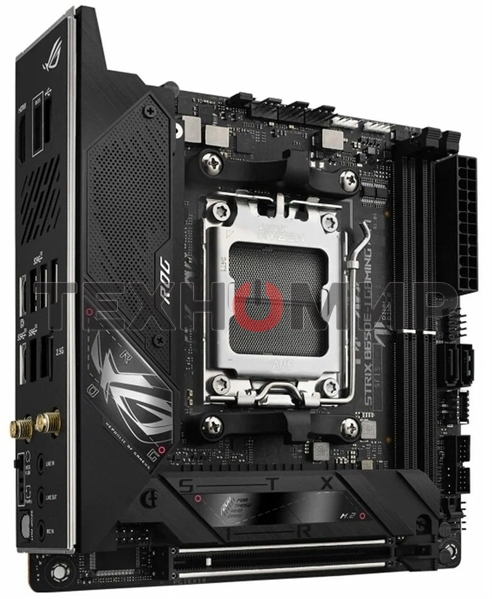 Материнская плата ASUS ROG STRIX B650E-I GAMING WIFI, AM5, AMD B650, 2xDDR5, 2xSATA, 2xM.2, 1xPCIe 5.0 x16, 1xHDMI, 1x 2.5Gb LAN, 4xUSB-A 3.2 Gen 2, 1xUSB-A 3.2 Gen 1, 1xUSB-C 3.2 Gen 2x2, 3x3.5 мм, 7.1, Mini-ITX