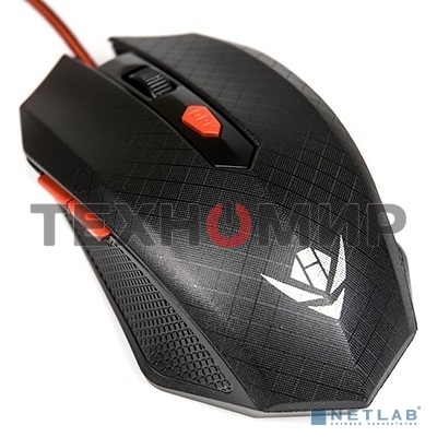 Мышь проводная Dialog Nakatomi MOG-08U черный, 2400 dpi, USB, кнопки - 6