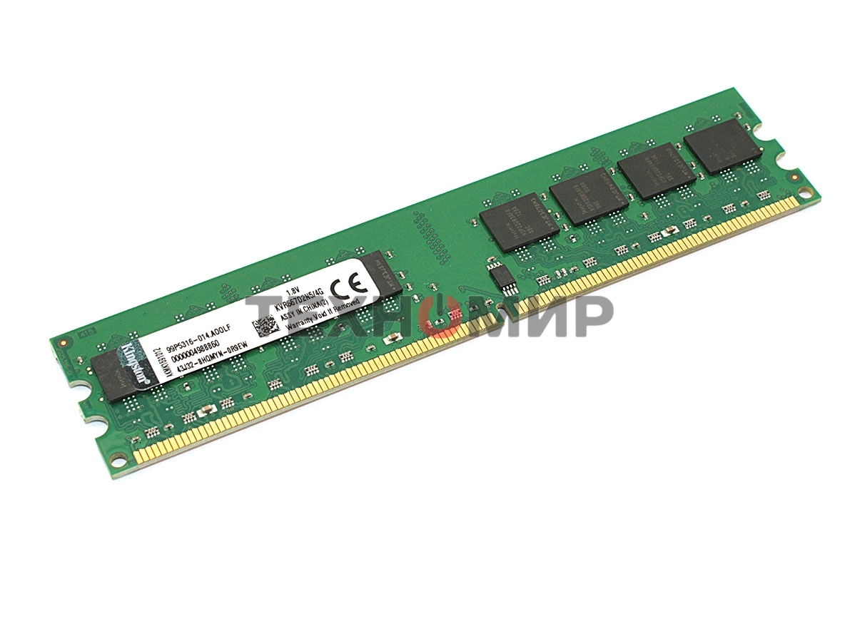 Оперативная память Kingston, DDR2, 4GB (1x4GB), 667MHz, CL5, DIMM, OEM