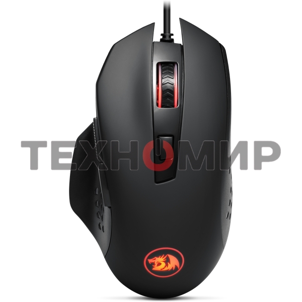Мышь проводная Redragon Gainer черный, 3200 dpi, USB, кнопки - 6