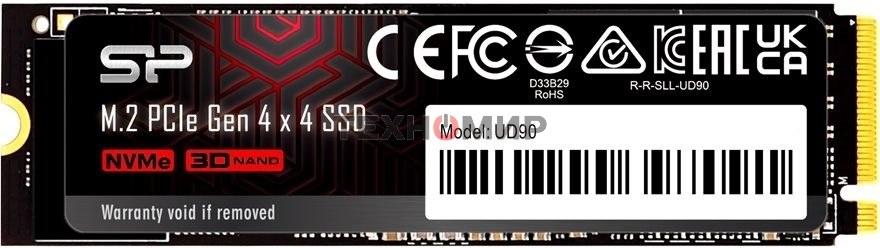Накопитель SSD Silicon Power PCI-E 4.0 x4 500Gb SP500GbP44UD9005 M-Series UD90 M.2 2280