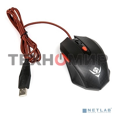 Мышь проводная Dialog Nakatomi MOG-08U черный, 2400 dpi, USB, кнопки - 6
