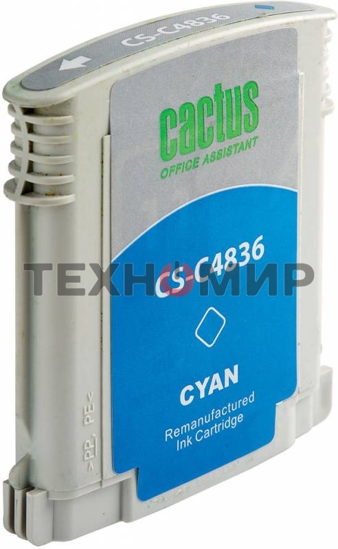 Картридж струйный Cactus CS-C4836 голубой (29 мл) для №11 HP 2000/2500/1000/1100/1200
