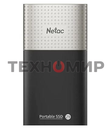 Внешний SSD Netac Z9, 128 Gb, USB 3.2 Gen 2 Type-C, R/W 550/480, черный