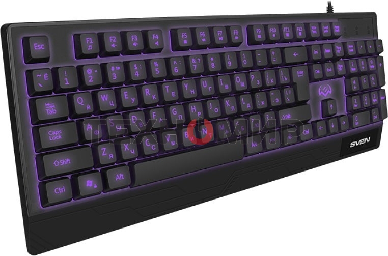 Клавиатура Sven KB-G8300 проводная, USB Type-A, чёрный