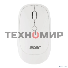 Мышь беспроводная Acer OMR138 белый, 1600 dpi, радиоканал, USB, кнопки - 4