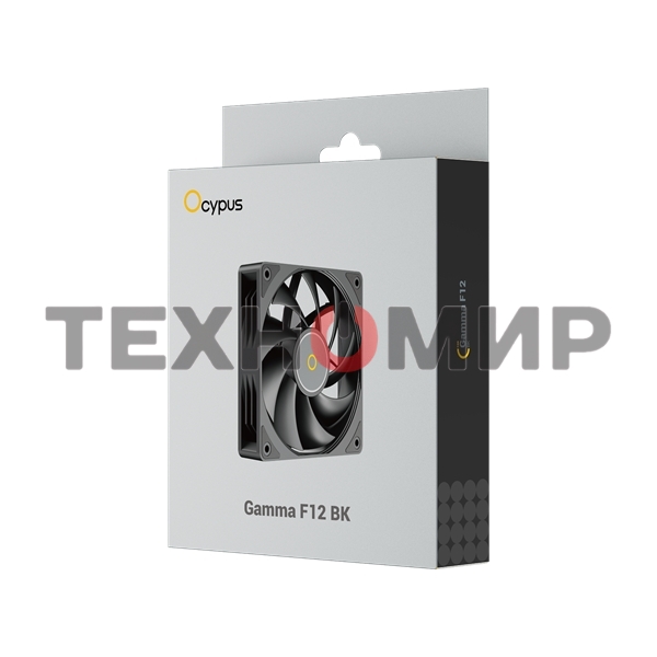 Вентилятор для корпуса Ocypus Gamma F12 BK черный 120мм 1300rpm 24.5db 3-pin