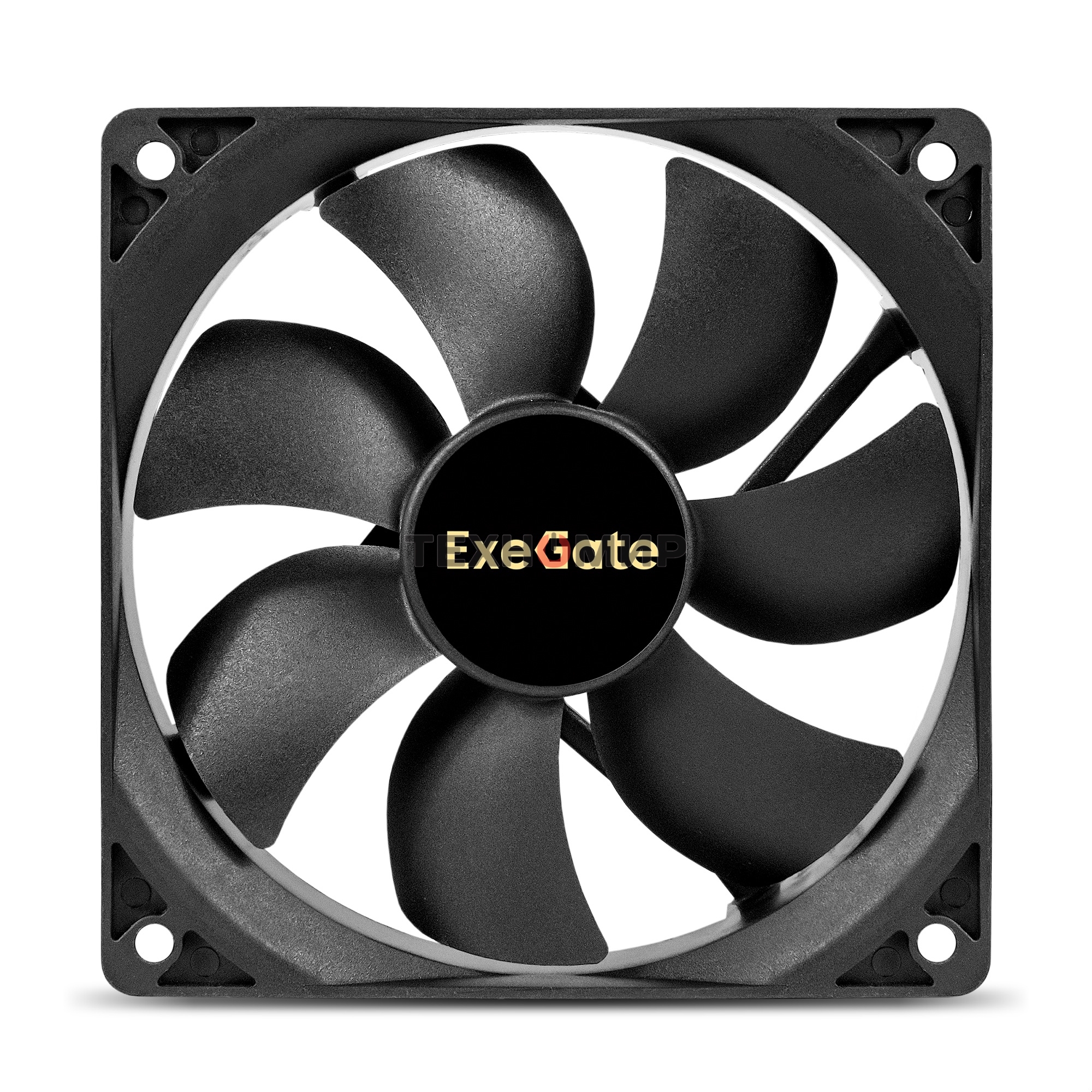 Вентилятор для корпуса ExeGate EX12025B2P черный, 120 мм, 1550 об/мин, 25 дБ, 2 pin