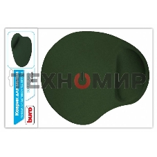 Коврик для мыши Buro гелевый, зеленый, 230х205х25