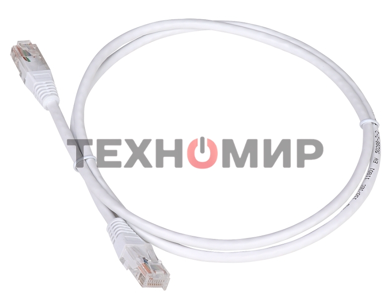 Патч-корд Lanmaster TWT UTP кат.5e, с заливными колпачками, 1.5 м, белый