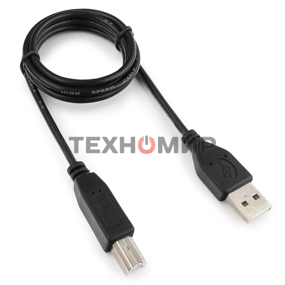 Кабель Гарнизон USB 2.0, AM/BM, 1м, пакет (GCC-USB2-AMBM-1M)