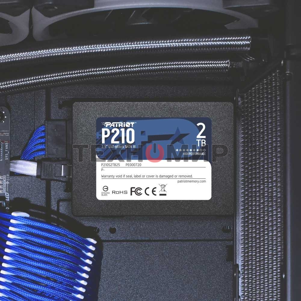 Накопитель SSD Patriot P210, 2Tb, SATA III, 2.5