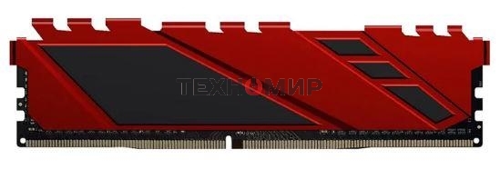 Оперативная память NETAC Shadow, DDR4, 16GB (1x16GB), 3200MHz, CL16, DIMM, с радиаторами, красный