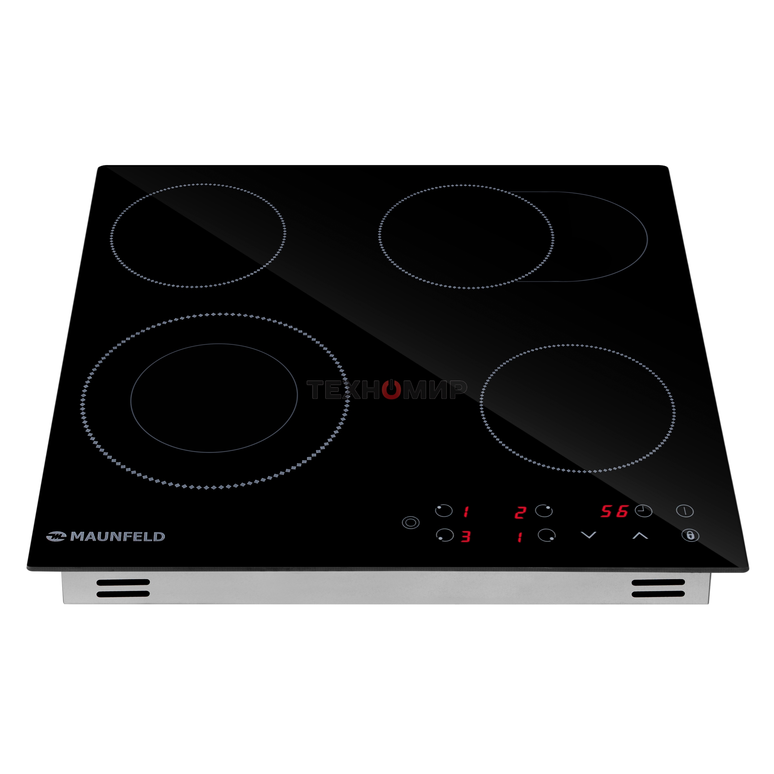Электрическая варочная панель Maunfeld EVCE594SMDPBK, конфорок: 4 шт., стеклокерамика, независимая, черный