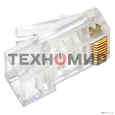 Коннектор Cabeus 8P8C RJ-45 под витую пару, категория 5e, универсальный, для проводников с толщ. по изол. до 1,05 мм