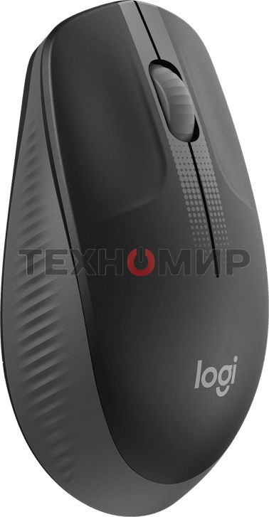 Мышь беспроводная Logitech M190 черный, 1000 dpi, радиоканал, USB, кнопки - 3
