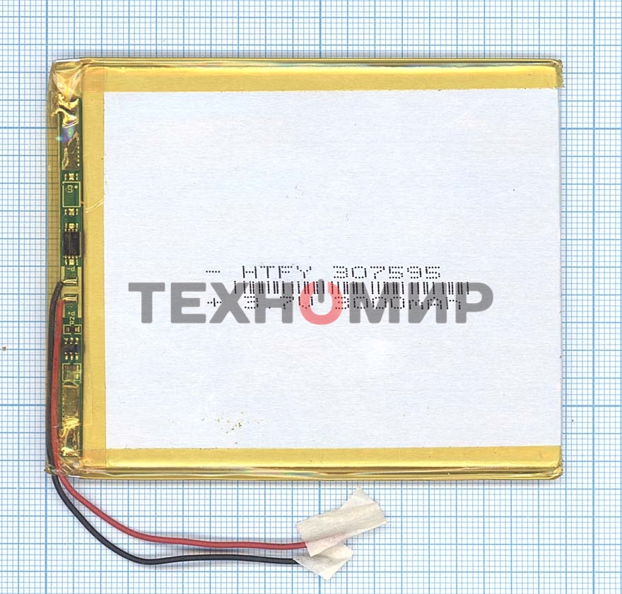 Аккумулятор Li-Pol (батарея) 3x75x95мм 2pin 3.7V/3000mAh