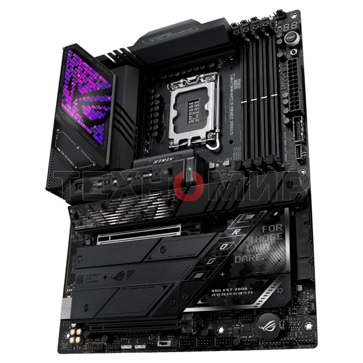 Материнская плата ASUS ROG STRIX Z890-E GAMING WIFI, LGA 1851, Intel Z890, 4xDDR5, 4xSATA, 7xM.2, 1xPCIe 5.0 x16, 1xPCIe 4.0 x16, 1xHDMI, 1xDP, 2xUSB-C Thunderbolt 4, 7xUSB-A 3.2 Gen 2, 3xUSB-A 3.2 Gen 1, 2xUSB-C 3.2 Gen 2x2, 1x 5Gb LAN, 2x3.5 мм, 7.1, AT