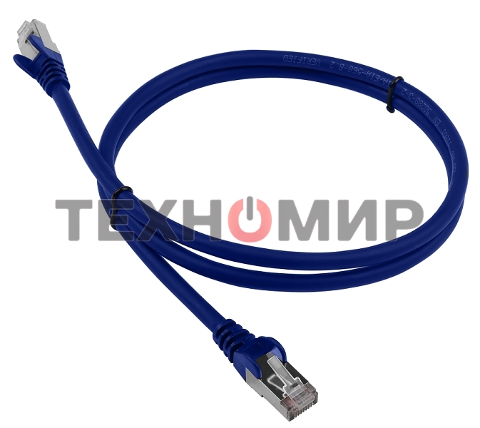 Патч-корд LANMASTER LSZH FTP cat.6, 0.5 м, синий