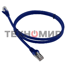 Патч-корд LANMASTER LSZH FTP cat.6, 0.5 м, синий