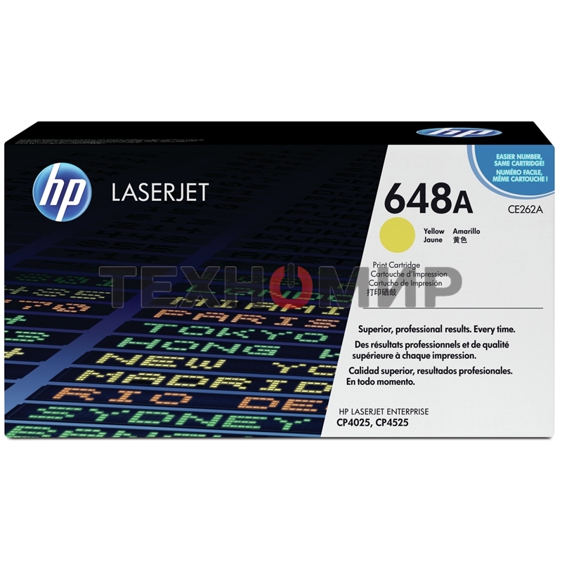 Картридж лазерный HP CE262A желтый для CLJ CP4025/CP4525 11000 стр.