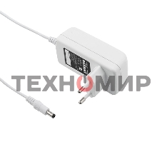 Источник питания Rexant 12 V 24 W с DC разъемом подключения 5.5х2.1, белый корпус (IP23)
