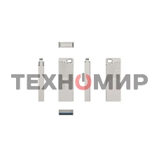 Флешка USB Netac UM1 (NT03UM1N-128G-32PN), 128Gb, USB 3.2, R/W 150/45, серебристый